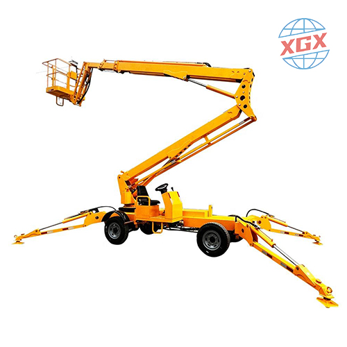 Piattaforma idraulica mobile dell'ascensore dell'asta del lavoratore aereo semovente elettrico a manovella dell'ascensore elettrico semovente di 10m - 20m